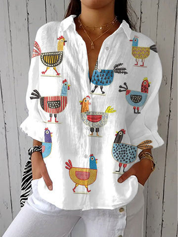 Lilia | Playful Hen Blouse