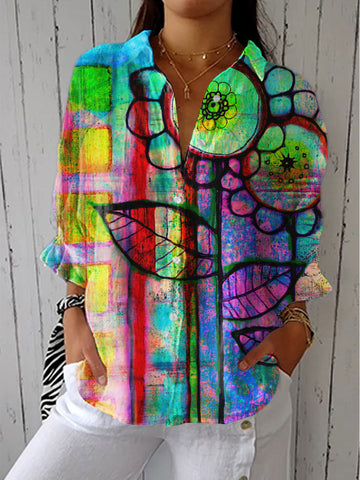 Joelle | Artistic Bloom Blouse