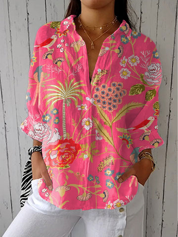 Allyson | Tropical Blossom Blouse