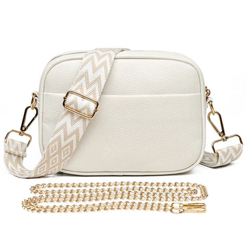 Zara Refined Leather Shoulder Bag