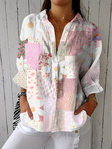 Nancy | Patchwork Daisy Blouse