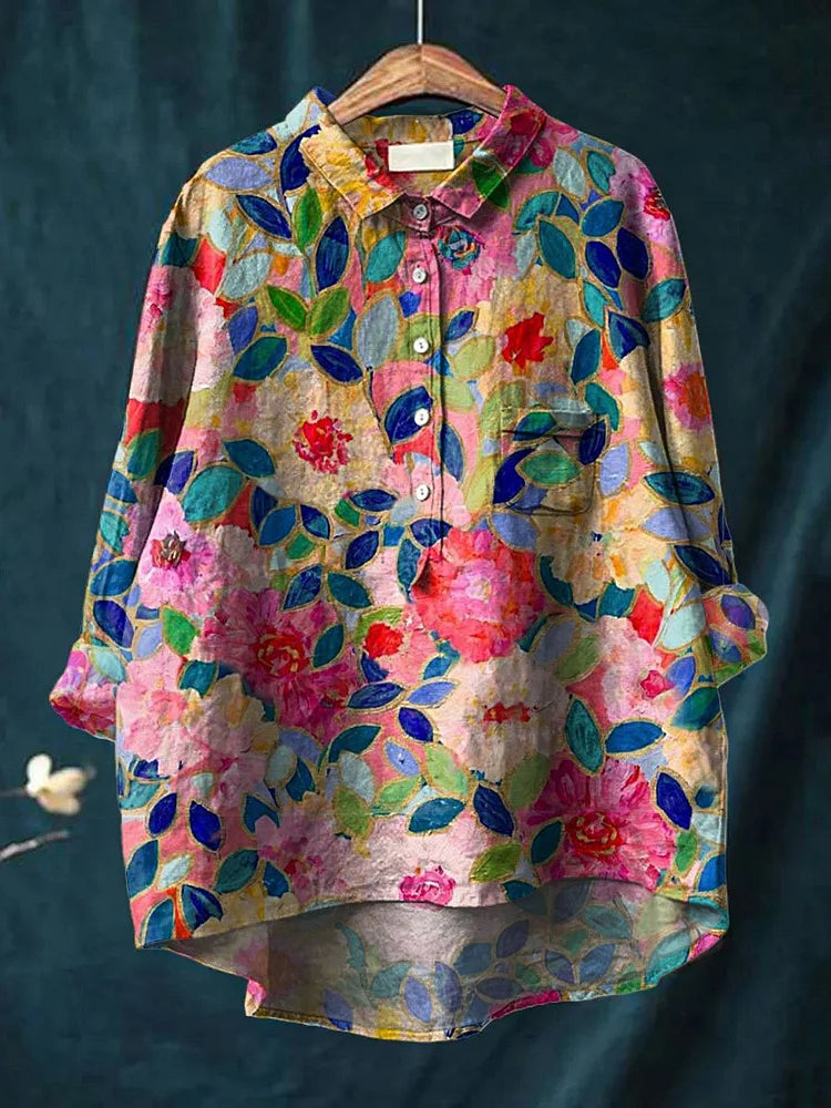 Tresha | Playful Doggie Print Blouse