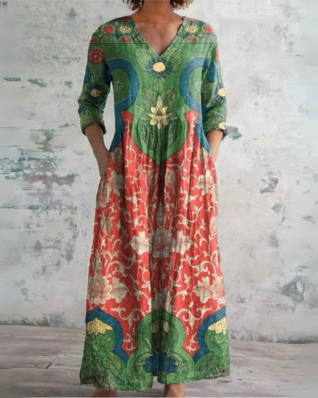 Garcia | Vintage Floral Maxi Dress