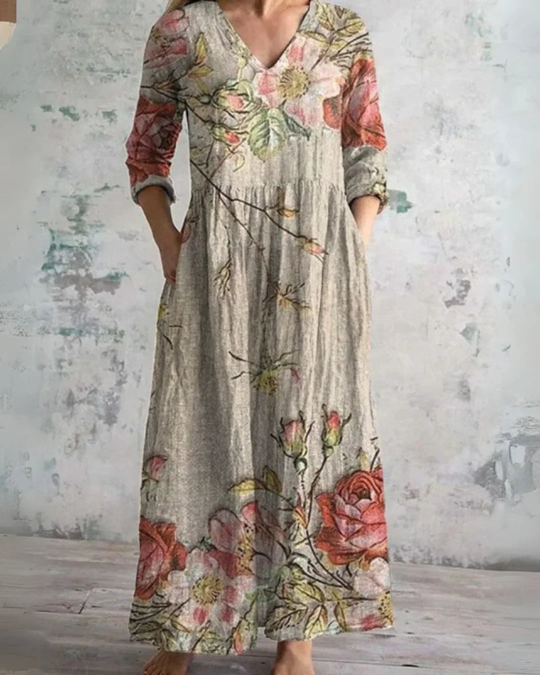 Garcia | Vintage Floral Maxi Dress