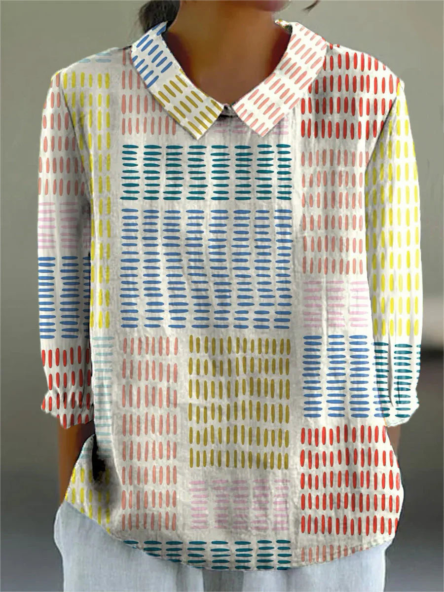 Daisy | Colorblock Dash Blouse